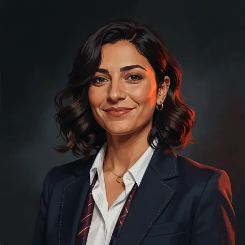 KI-generiertes Porträt der fiktiven Person Elif Aydin